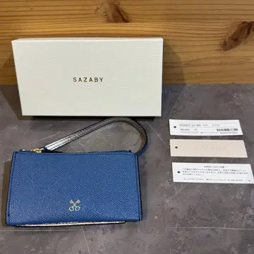 SAZABY 사자비 패스 케이스 포함 지갑 블루 계열
