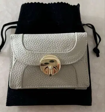 HASHIBAMI 뉴 라운드 형태 미니 지갑 베이지