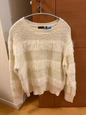 로트레아몽 [ 세탁 가능한 니트 ] 페더 트위드 자카드 니트