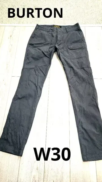 BURTON 워크 팬츠 그레이 30 데님 청바지 버턴