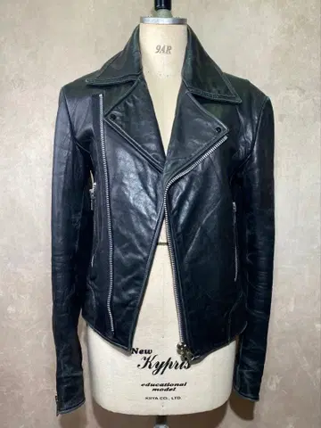 STUD HOMME 천연 가죽 더블 라이더스 44 여성용 스터드 오므