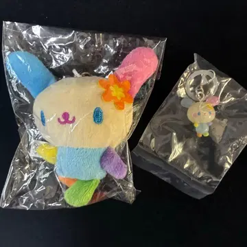 [미개봉 새상품] 우사하나 봉제 인형 키링 메지루시 액세서리 2개 세트