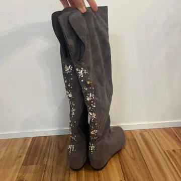 RANDA 롱 부츠 비쥬 그레이