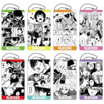 블루 록 트레이딩 장면 사진 아크릴 키링 (8개 세트)