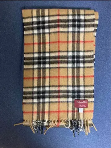 Joshua Ellis 조슈아에리스 캐시미어 100% 체크 무늬 머플러