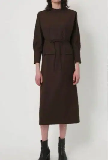 RIM.ARK 림아크 블라우스 원피스 브라운 460CSL33-0250