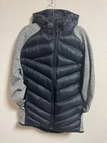 PUMA 하이브리드 다운 자켓 블랙/그레이