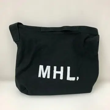 MHL 캔버스 숄더백 블랙