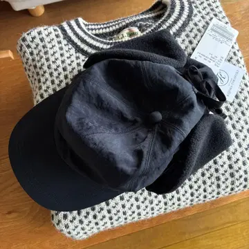 택 포함 새상품 블랙 KIJIMA TAKAYUKI 귀도리 캡