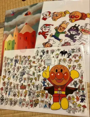 호빵맨 뮤지엄 한정판 클리어 파일 3종