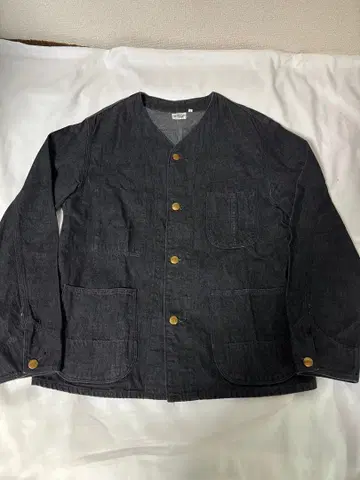 오어슬로우 노카라 데님 커버올 사이즈 1 블랙