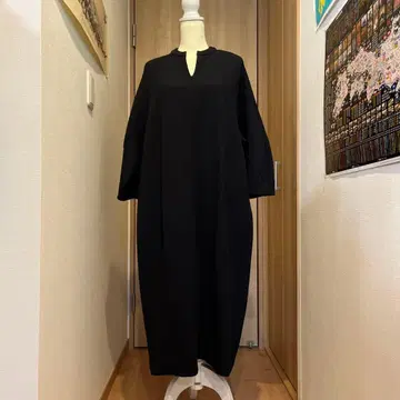 블랙 롱 티셔츠 원피스