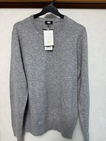 UNIQLO 캐시미어 스웨터 쿨넥 그레이 M 사이즈