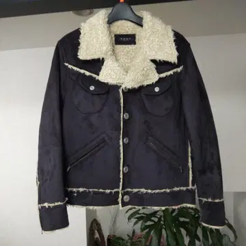 새상품급 새상품 남성용 자켓 내 보아 다크 블루 가죽풍