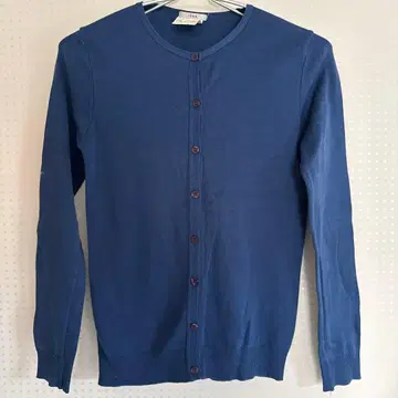 IENA 네이비 100% 코튼 긴팔 가디건