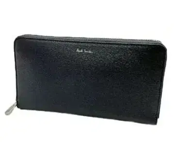 장지갑 (라운드 지퍼) 멀티 스트라이프 블랙 레드