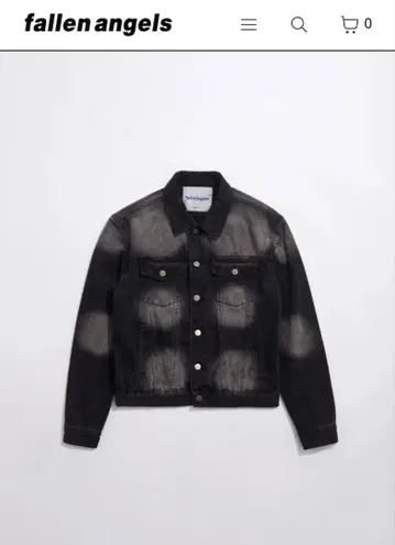 fallen angels 블랙 데님 자켓