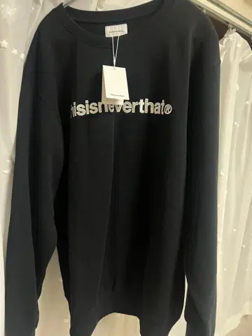 thisisneverthat 블랙 맨투맨