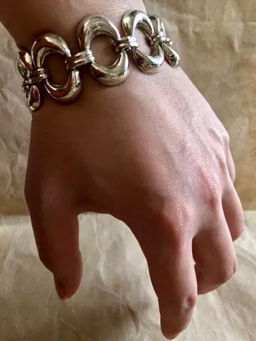 멕시코제 taxco mexico 925 오벌 링크 팔찌