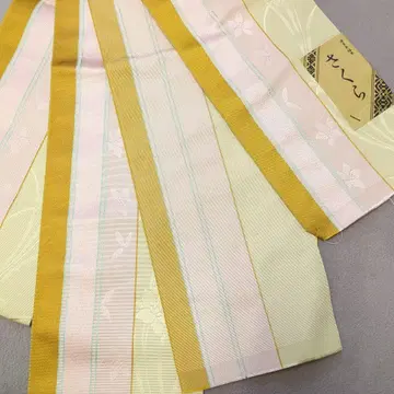 순수 실크 하카타 직조 반폭 오비 4