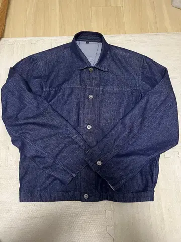 무인양품 신사 와시콘 데님 자켓 다크 네이비 L