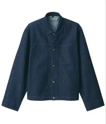 무인양품 신사 와시콘 데님 자켓 다크 네이비 L