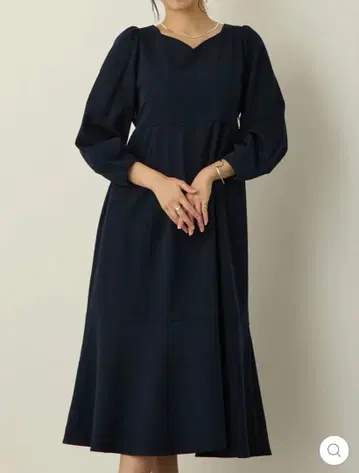 honoro 블랙 롱 원피스 마터니티