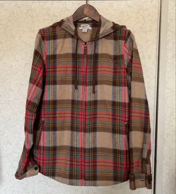 L.L.Bean 릴랙스핏 후드티 M 사이즈 체크 무늬