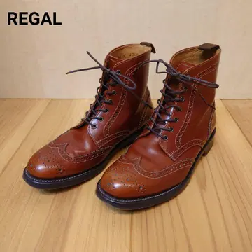 리갈 가죽 부츠 일본제 22.5cm 리갈 윙팁