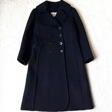 Herno 울 더블 페이스 더블 브레스트 네이비 체스터 S~M