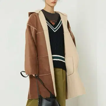 FREAK'S STORE 리버서블 코듀로이 보아 롱 아우터 코트