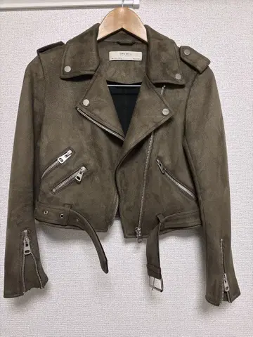 ZARA BASIC 브라운 라이더 자켓