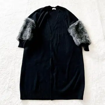 프레이 아이디 롱 가디건 리브 프리 사이즈 양모 캐시미어