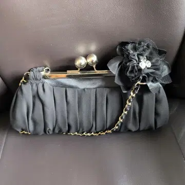 블랙 플리츠 파티 백 블랙 결혼식 2차 모임 경사