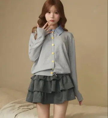 TITTY&CO 자수 도킹 니트