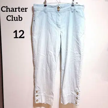 Charter Club [ 12 ] 데님 팬츠 하프 팬츠 빅 루즈핏