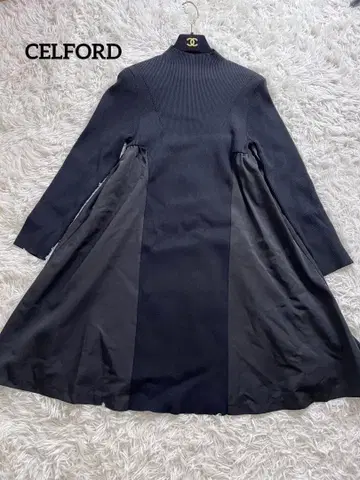 CELFORD 셀포드 도킹 A라인 니트 원피스