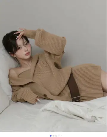 Darich 로우웨스트 디자인 니트 원피스