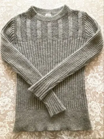 IENA 이에나 / 그레이 복슬복슬 라메 니트