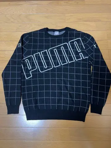 PUMA 체크 무늬 스웨터