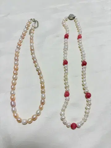 담수 진주 진주 관혼상제 결혼식 진주 고급 목걸이 세트