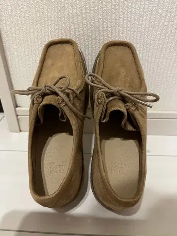 베이지 스웨이드 로퍼 L 사이즈