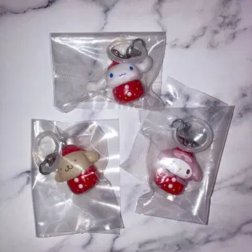 산리오 딸기 메지루시 액세서리 3개 세트