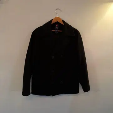 CHAPS 블랙 피 코트 M