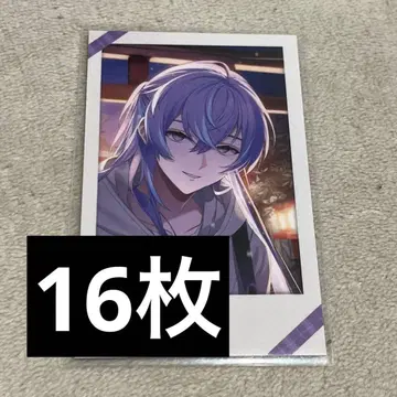 니지산지 윈터 데이트 폴라로이드풍 카드 화이트 프레임 호시미치 쇼