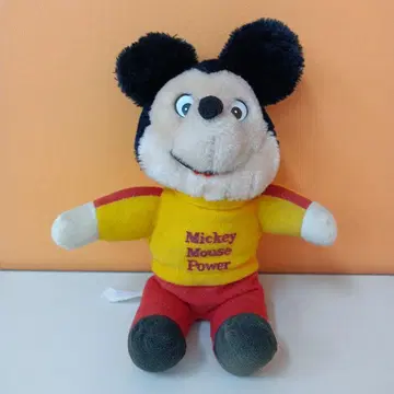레어 미키마우스 파워 봉제 인형 니카보커사제 빈티지