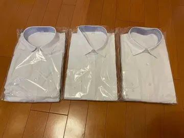 화이트 긴팔 셔츠 M 사이즈 3개 세트
