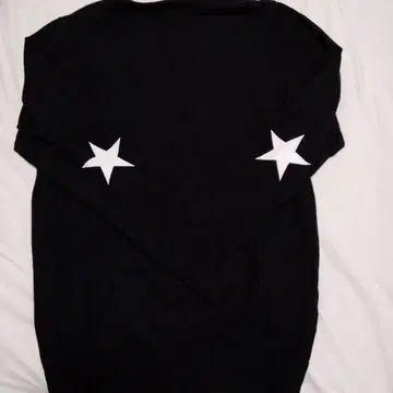 SOPHNET 블랙 니트 별 모양 자수