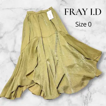 FRAY I.D 쉬폰 양류 시스루 스커트