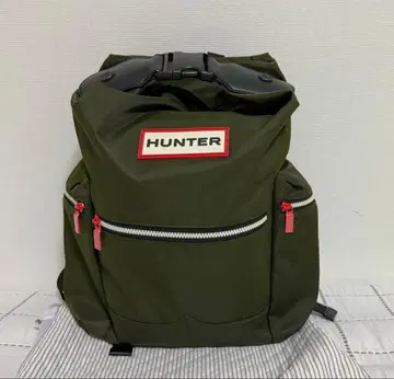 HUNTER 카키 그린 럭색 백 대용량